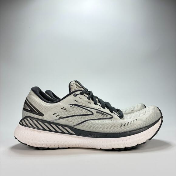 Brooks Glycerin GTS 19 Grey White Running Shoes 1203441D085 Women's Size 7.5 - Picture 1 of 10